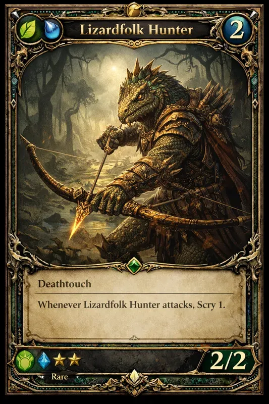 Trading Card Layout DnD Concept Art