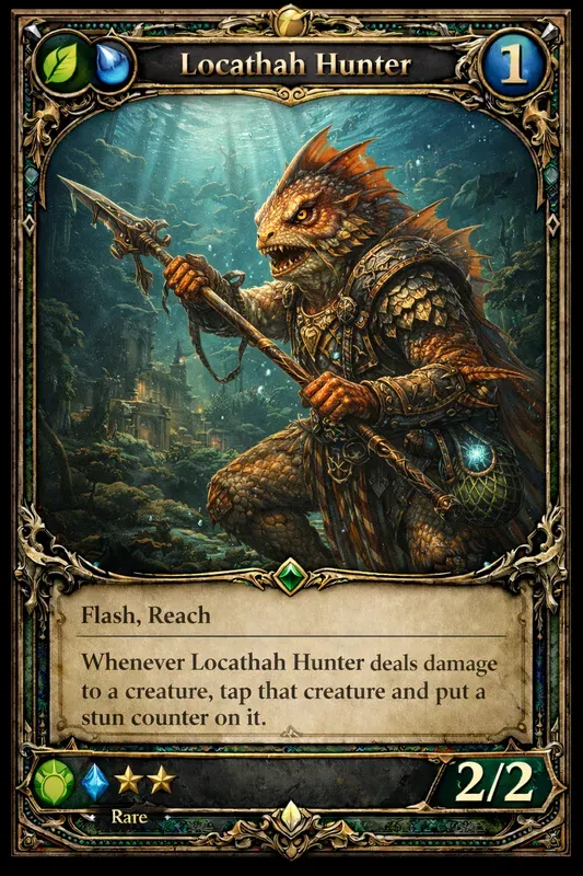 Trading Card Layout DnD Concept Art