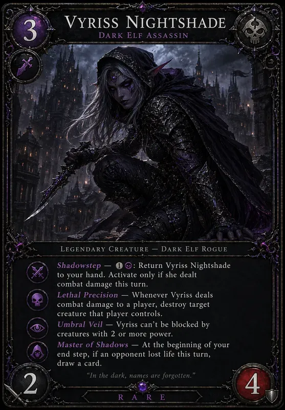 Trading Card Layout DnD Concept Art