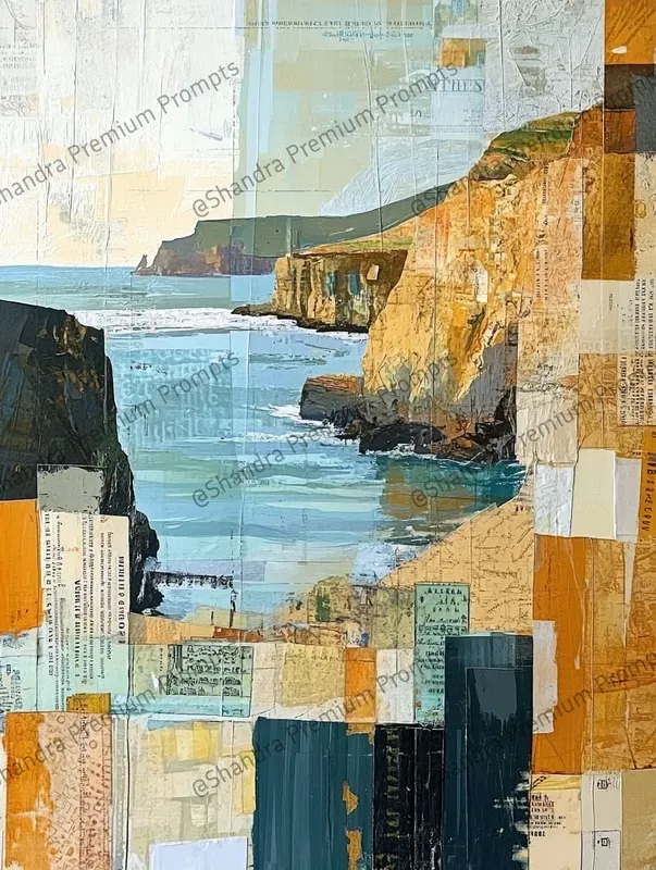 Abstract Fragmented Collages