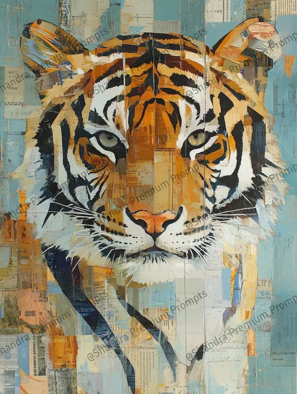 Abstract Fragmented Collages