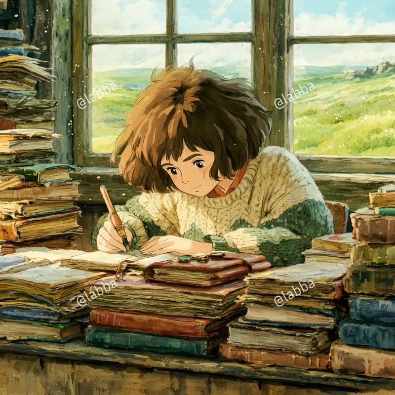 Cozy Ghibli Anime Illustrations