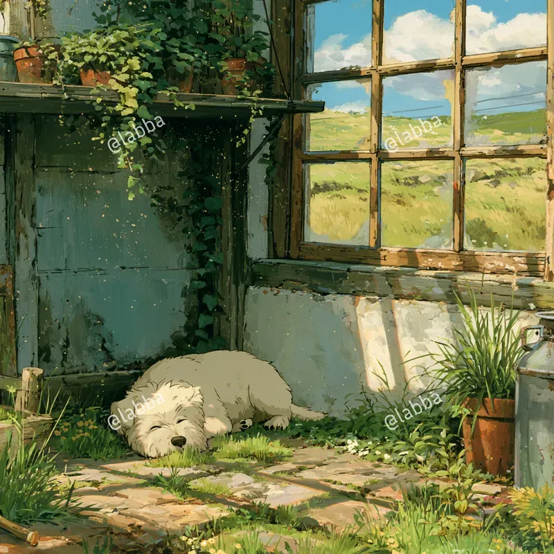 Cozy Ghibli Anime Illustrations