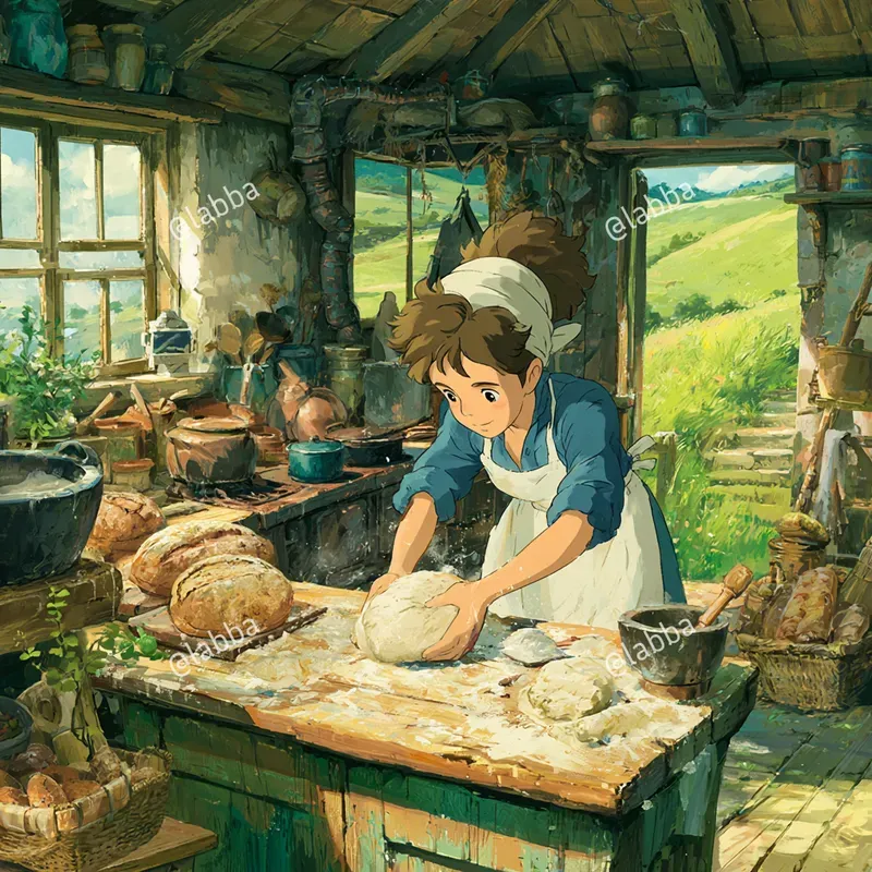 Cozy Ghibli Anime Illustrations