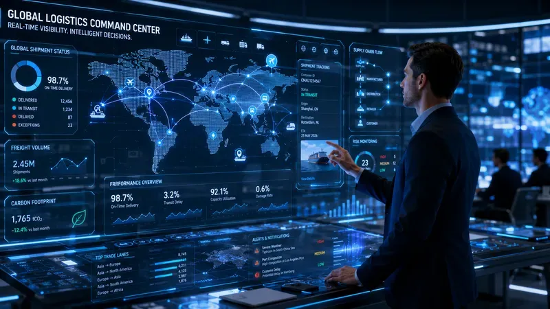 Logistics Data Storyboard Visual Assets