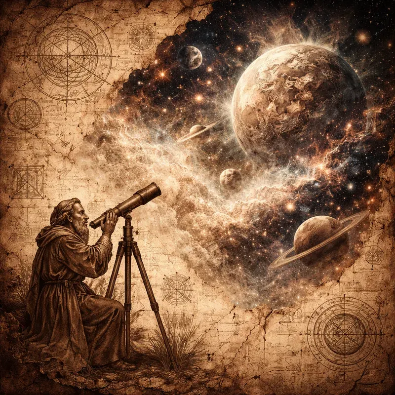 Cosmic Manuscript Art