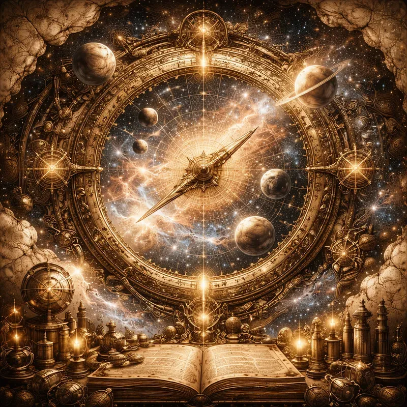 Cosmic Manuscript Art