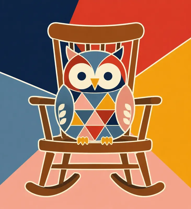 Flat Geometric Animal Poster Generator