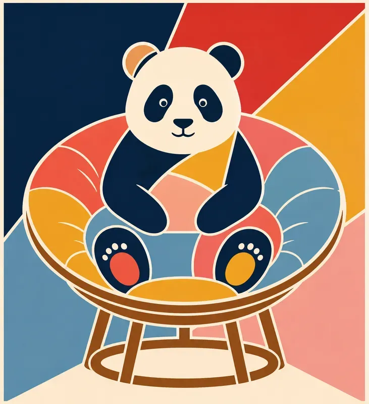 Flat Geometric Animal Poster Generator