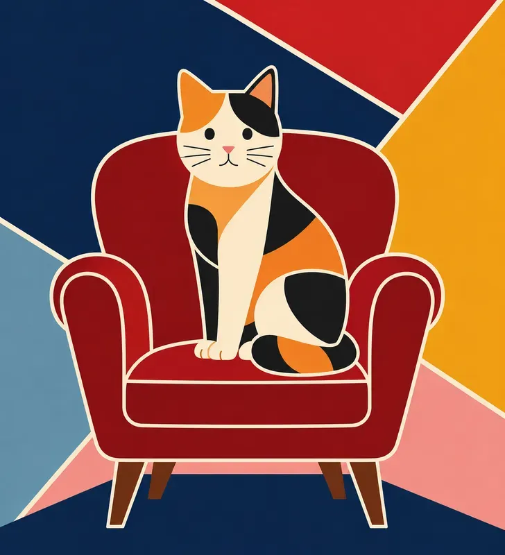 Flat Geometric Animal Poster Generator