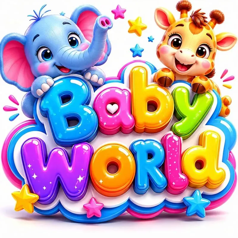 Kids 3D Typography Logos