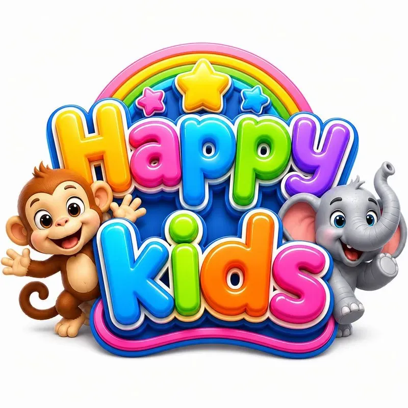 Kids 3D Typography Logos