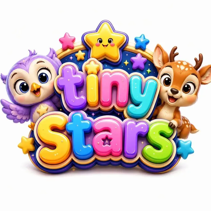 Kids 3D Typography Logos
