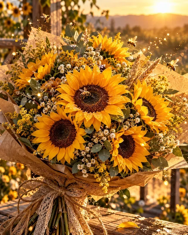 Hyperrealistic Magical Flower Bouquets