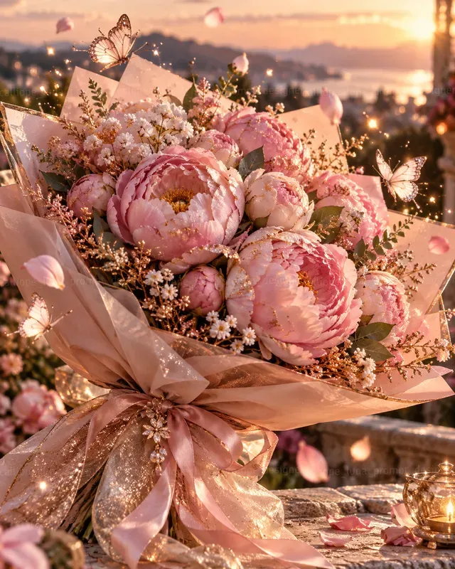 Hyperrealistic Magical Flower Bouquets