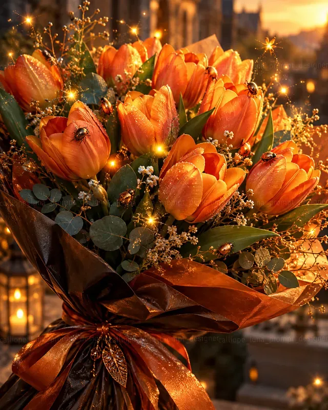Hyperrealistic Magical Flower Bouquets