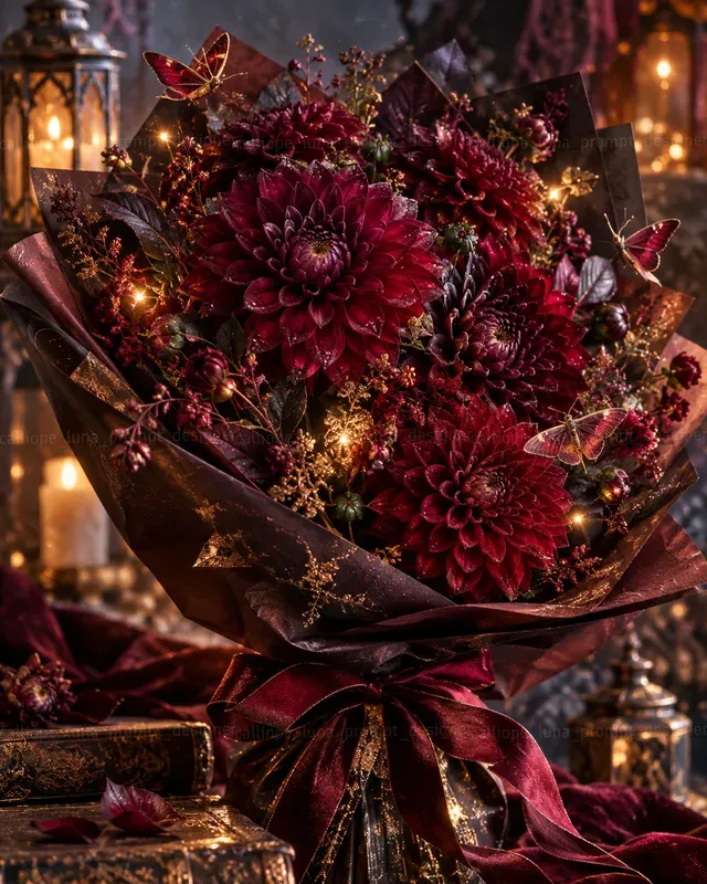 Hyperrealistic Magical Flower Bouquets