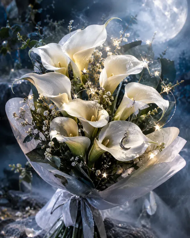 Hyperrealistic Magical Flower Bouquets