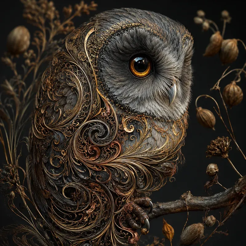 Filigree Songbirds Golden Plumages