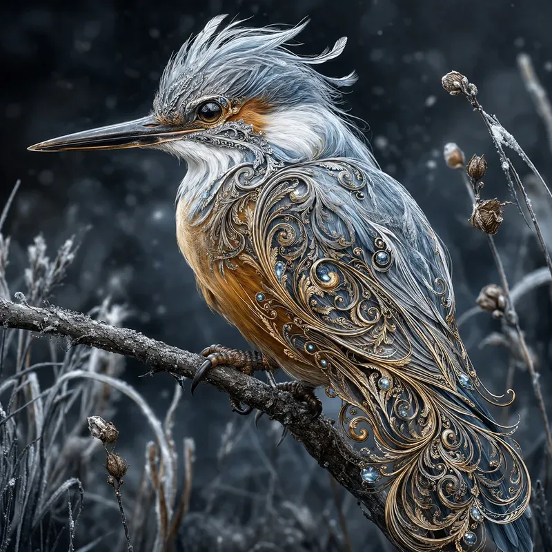 Filigree Songbirds Golden Plumages