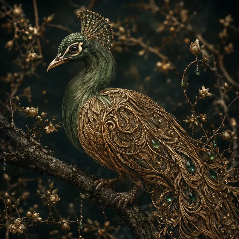 Filigree Songbirds Golden Plumages