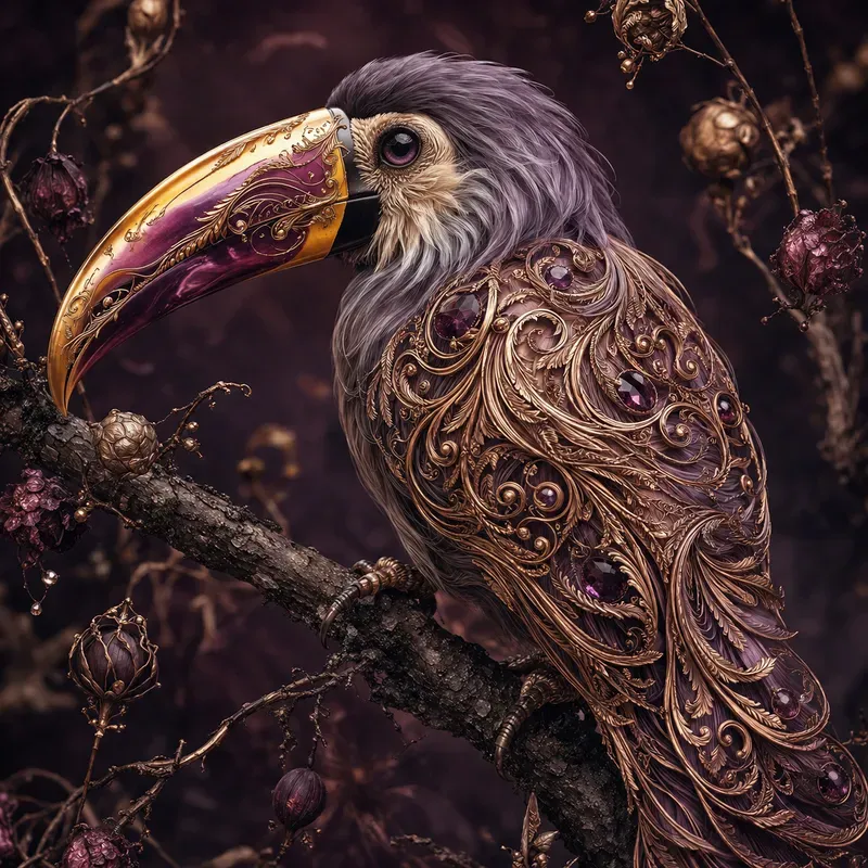 Filigree Songbirds Golden Plumages