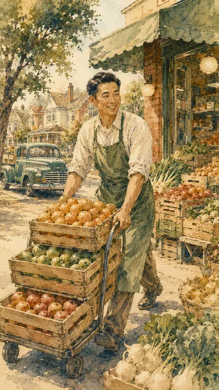 Suburb City Jobs In Motion Watercolors