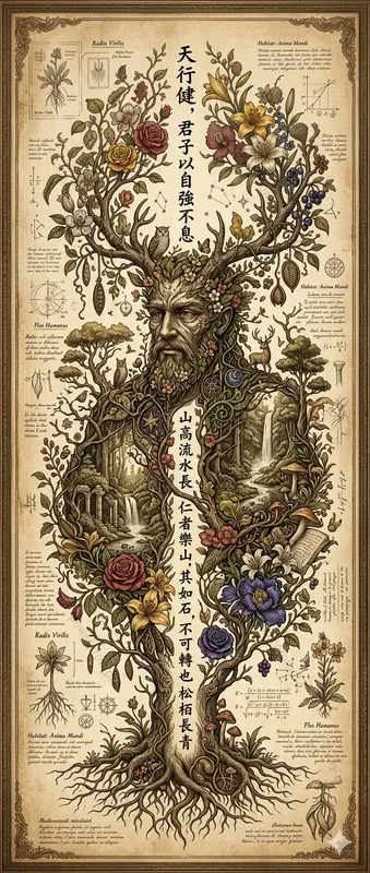 Dynamic Botanical Fantasy Scrolls