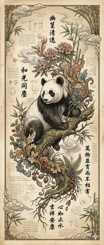 Dynamic Botanical Fantasy Scrolls