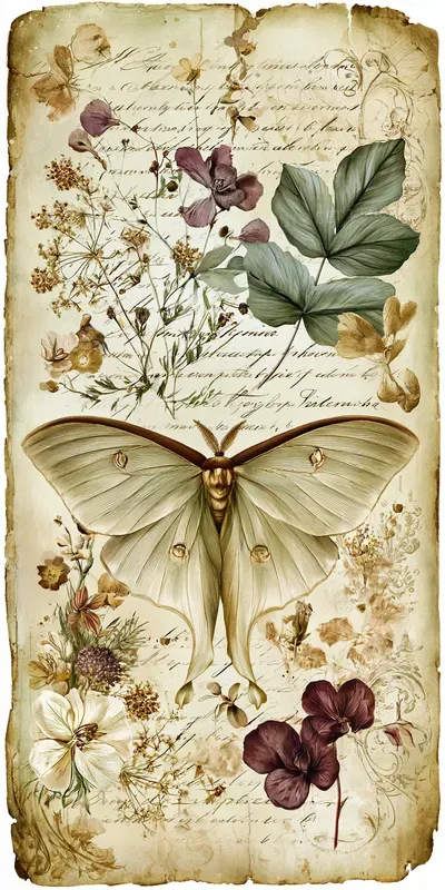 Antique Botanical Tall Tags