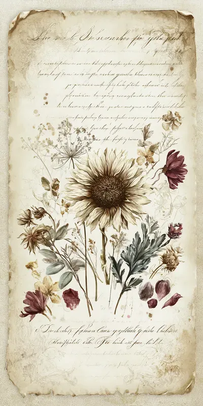 Antique Botanical Tall Tags