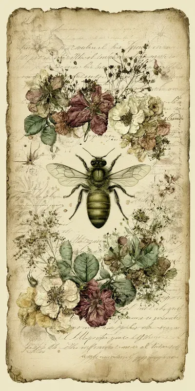 Antique Botanical Tall Tags