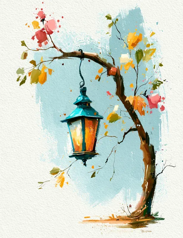 Watercolor Woodland Animals And Objects