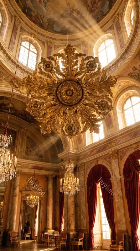 Baroque Golden Sculpture Decor