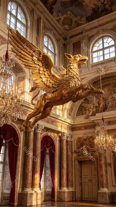 Baroque Golden Sculpture Decor