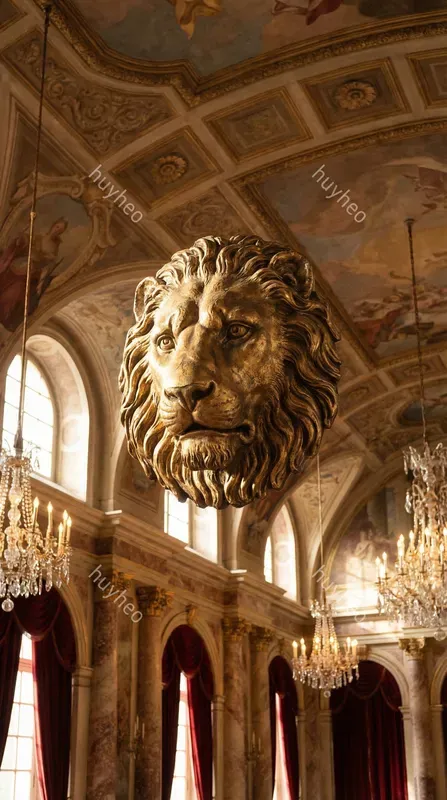 Baroque Golden Sculpture Decor