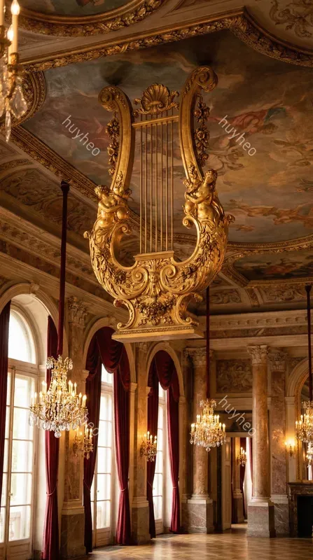 Baroque Golden Sculpture Decor