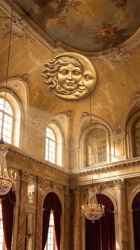 Baroque Golden Sculpture Decor