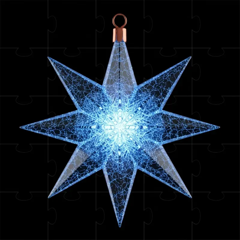 Luminescent Christmas Decorations 3D 1