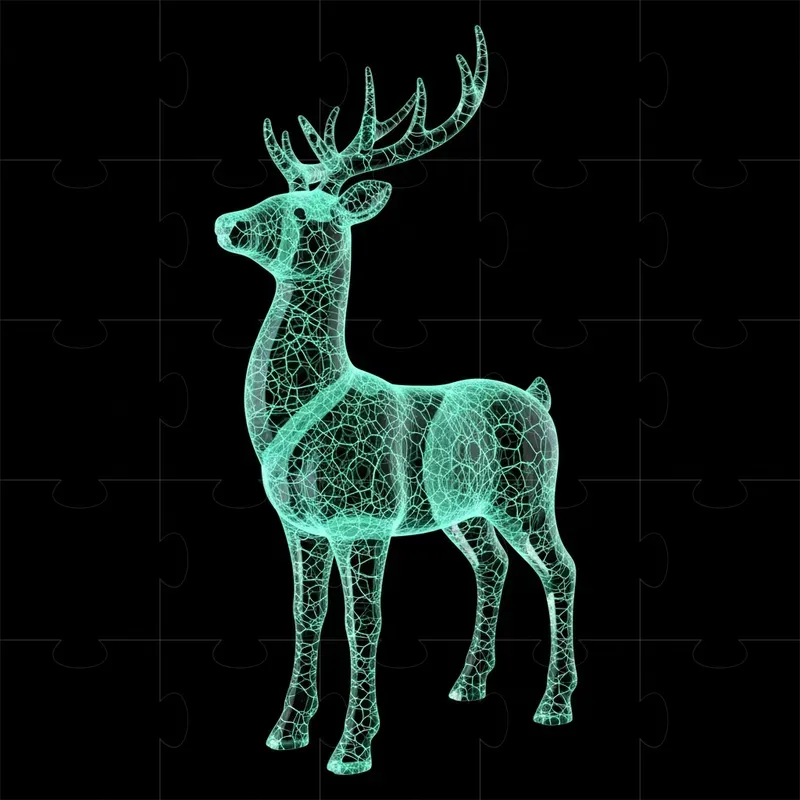 Luminescent Christmas Decorations 3D 1