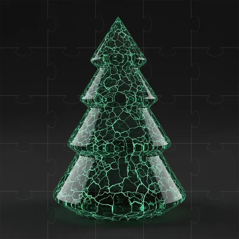 Luminescent Christmas Decorations 3D 1