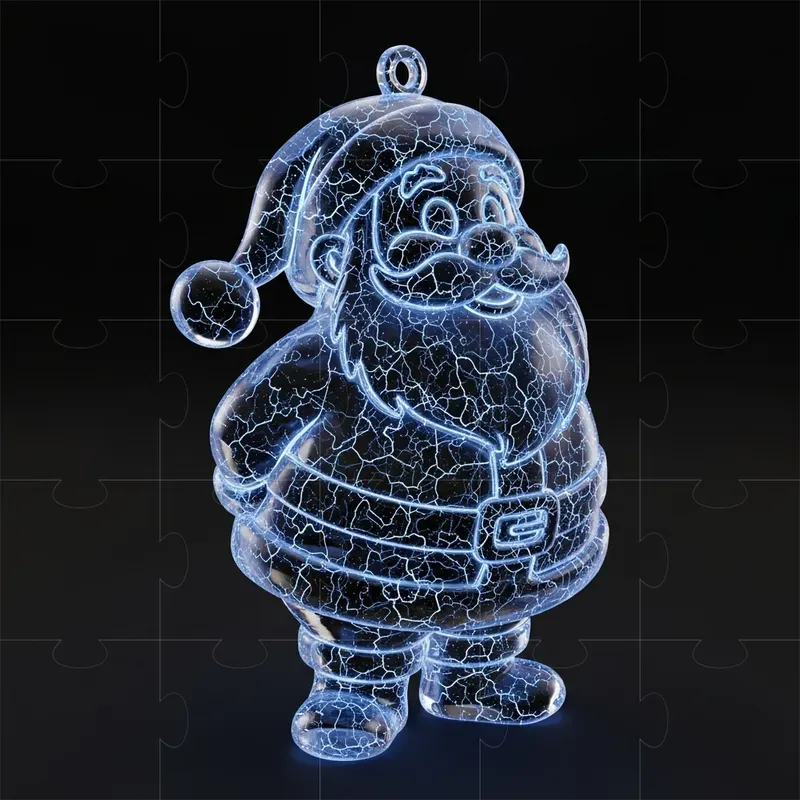 Luminescent Christmas Decorations 3D 1