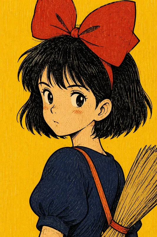 Textured Pop Art Anime Portraits