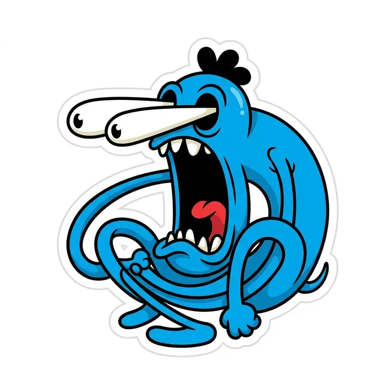 Rubberhose Cartoon Stickers