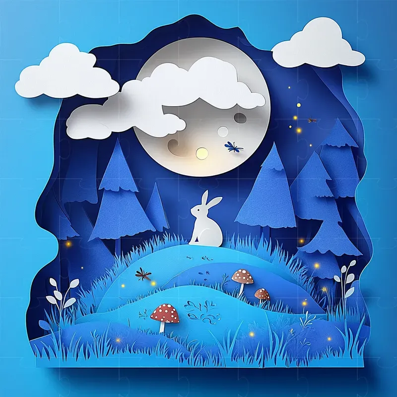 Papercut Illustration Designs