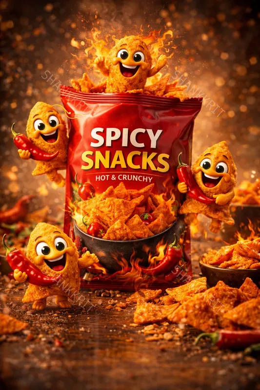 Premium Food Mascot Ads