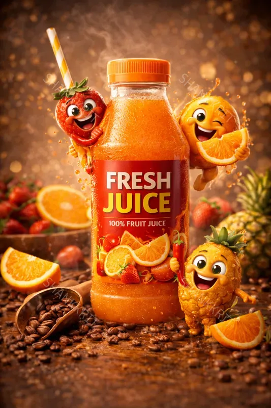 Premium Food Mascot Ads