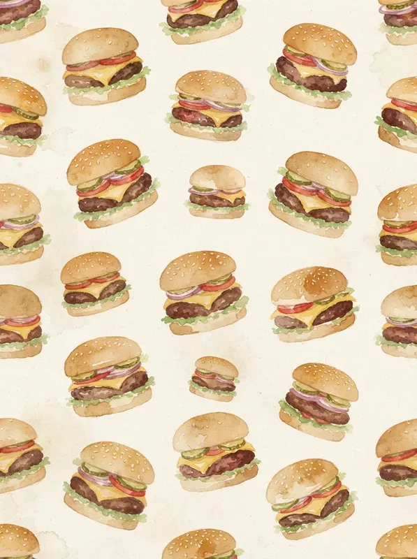 Midcentury Watercolor Seamless Patterns