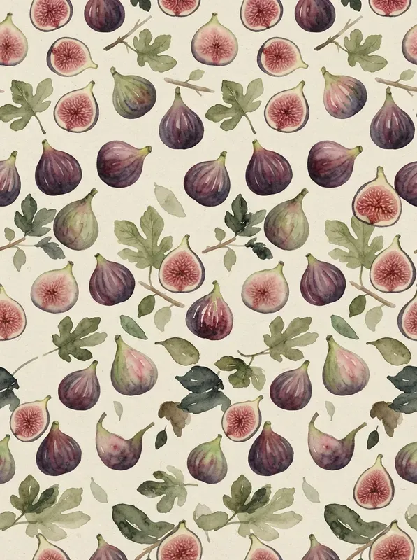 Midcentury Watercolor Seamless Patterns