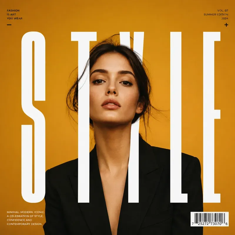 Modern Editorial Portrait Posters